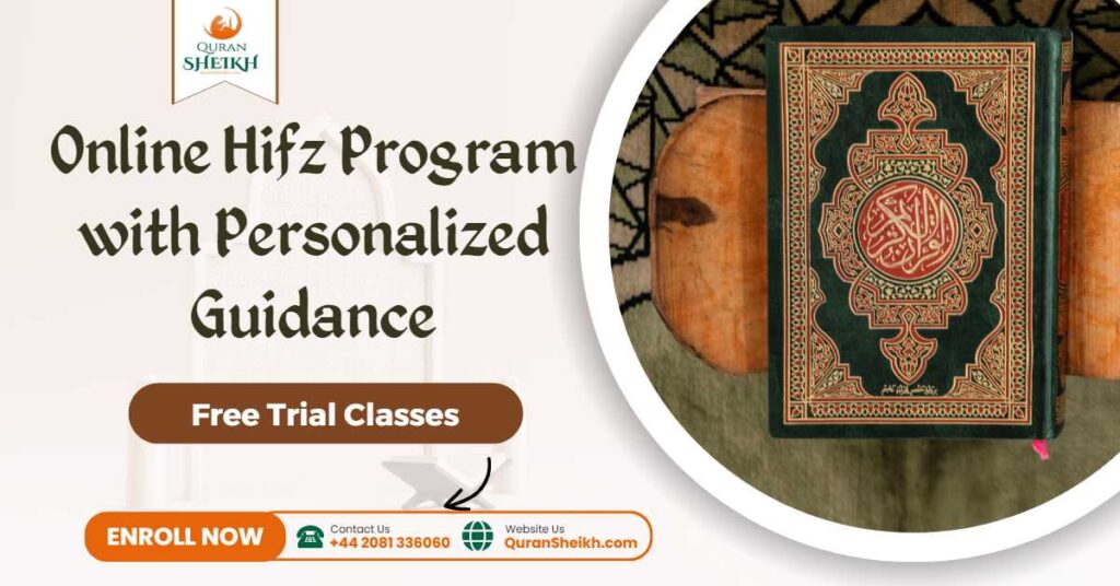 Online Hifz program with certified tutors, personalized memorization plans, flexible scheduling, and interactive digital tools for all ages.