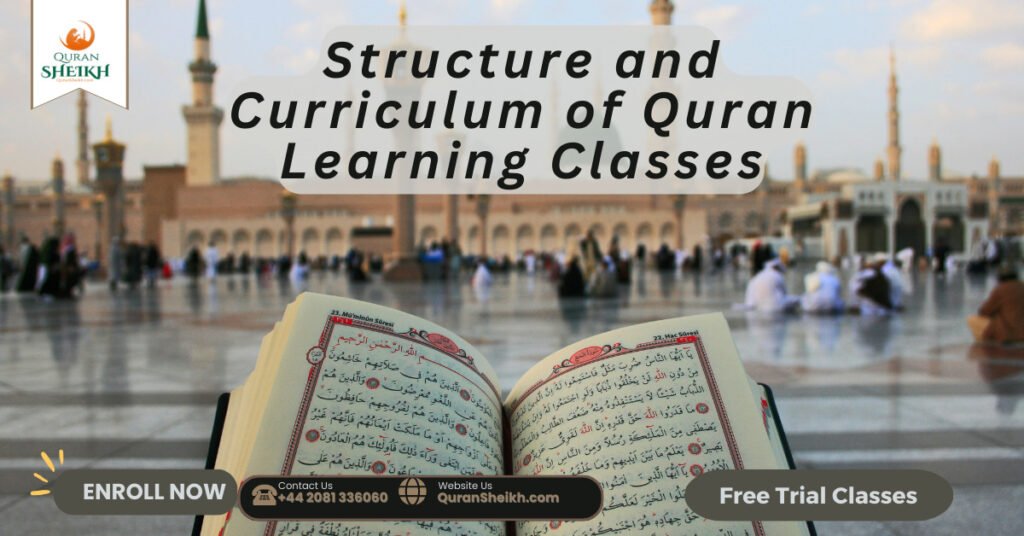 Structure and Curriculum of Quran Learning Classes