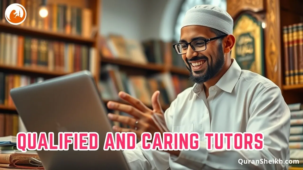 Noorani Qaida for Kindergarten: Qualified & Caring Tutors Kindergarten child learning Noorani Qaida with caring tutor