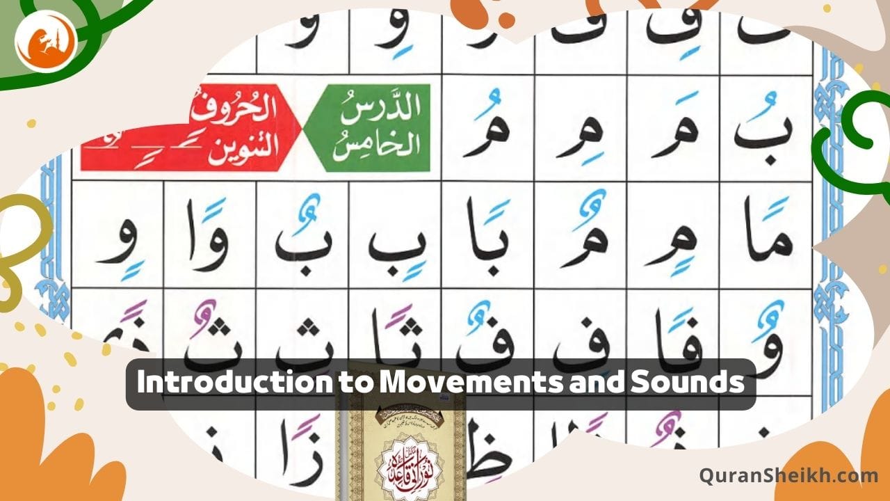 Tajweed Basics: Learn Movements & Sounds in Noorani Qaida Learning Tajweed movements Fatha, Kasra, Damma with Noorani Qaida