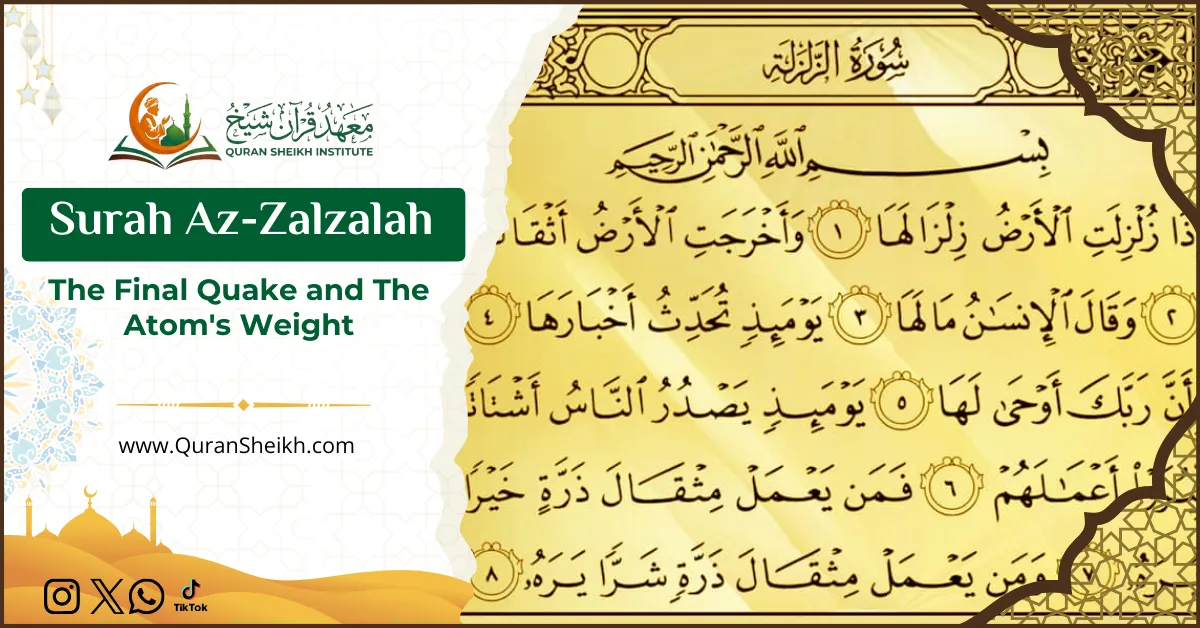 Surah Az-Zalzalah The Final Quake and The Atom's Weight
