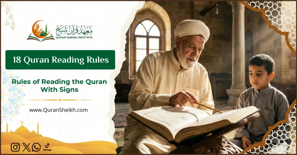 18 Quran Reading Rules