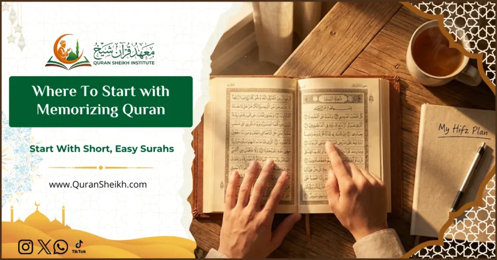 Where To Start with Memorizing Quran