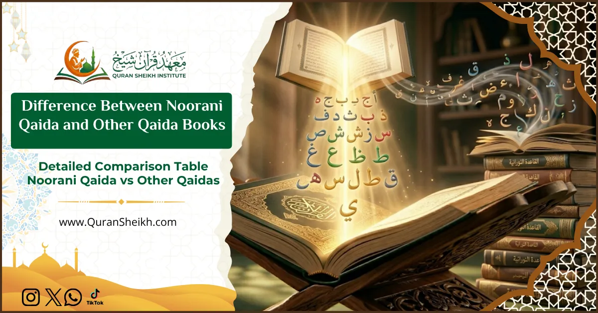 Difference Between Noorani Qaida and Other Qaida Books