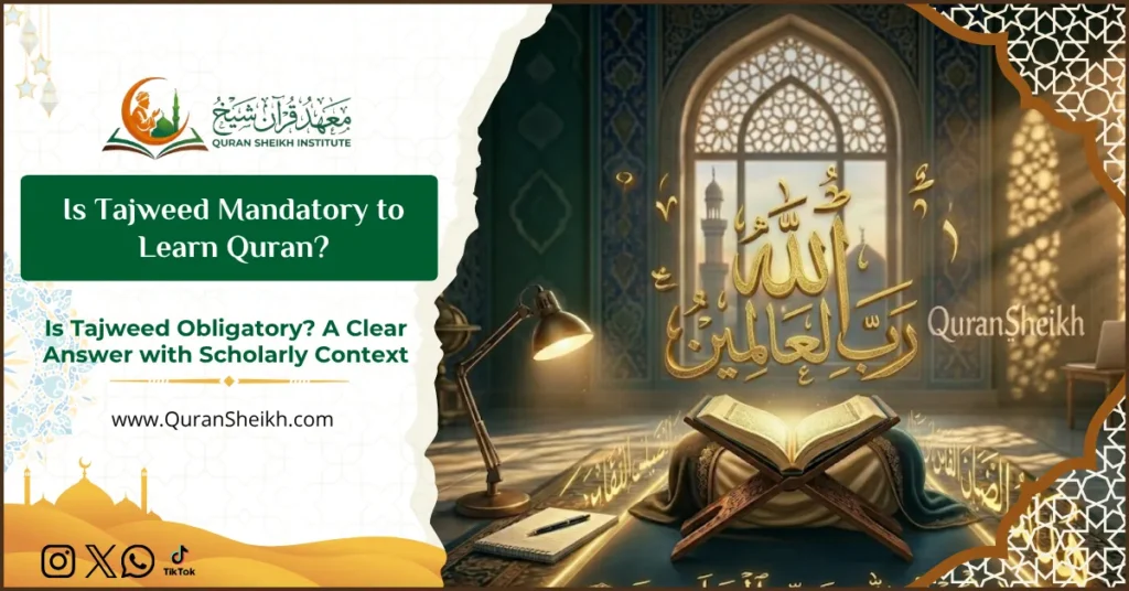 Is Tajweed Mandatory to Learn Quran