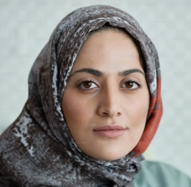 Muslim woman studying Tajweed