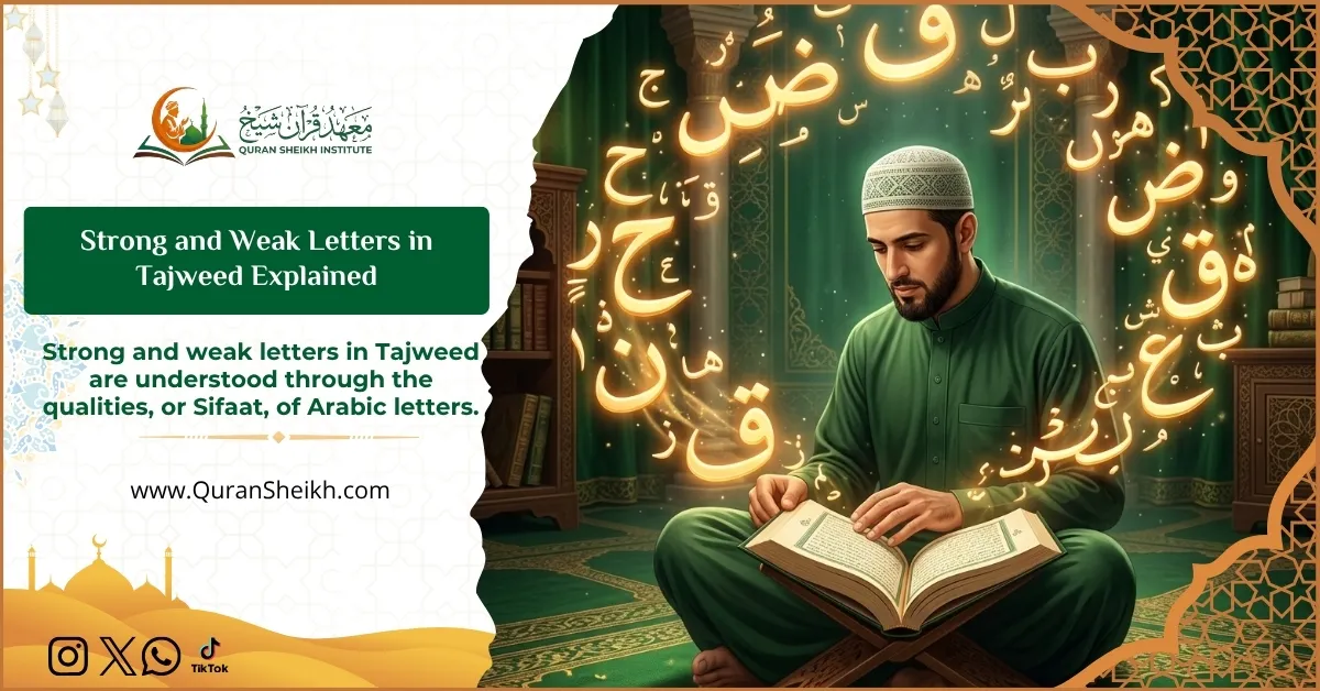 Strong and Weak Letters in Tajweed Explained